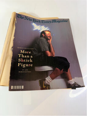 Robin Williams on the cover of the New York Times Magazine 1980s